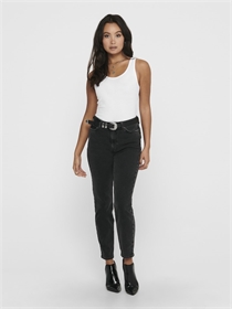 ONLY Lang Basis Tanktop Hvid
